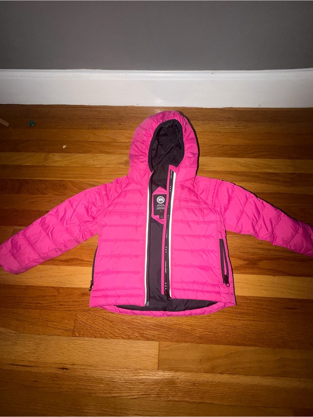 Canada Goose Girls' Insulated Hooded Puffer Jacket - Bright Pink